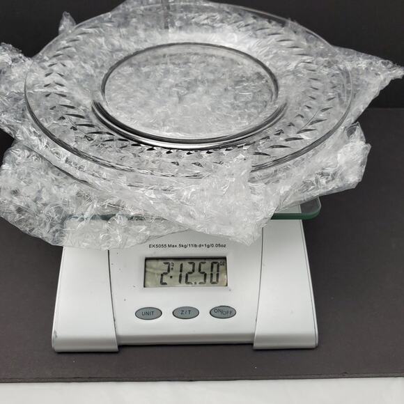 Leaf Rim 7 1/4" Dessert Salad Plates Glows Green with 365nm UV Light Lot of 4 - Picture 10 of 10